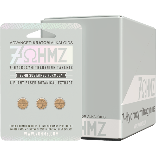 7OHMZ 28MG Sustained Release - 3 Count Wholesale Box - Kratom Hood