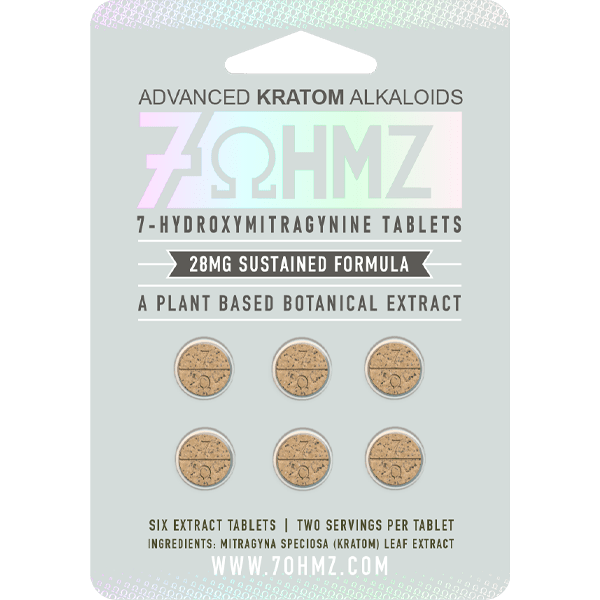 7OHMZ 28MG Sustained Release - 6 Count Pack - Kratom Hood