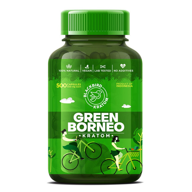 Blackbird Kratom Green Borneo Capsules - Kratom Hood