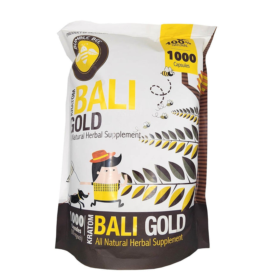 Bumble Bee Kratom Bali Gold 1000 Capsules - Kratom Hood