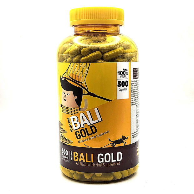 Bumble Bee Kratom Bali Gold Capsules 500 Count - Kratom Hood