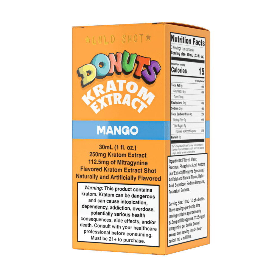 Donuts Kratom Extract 250mg Mango Shot - Kratom Hood