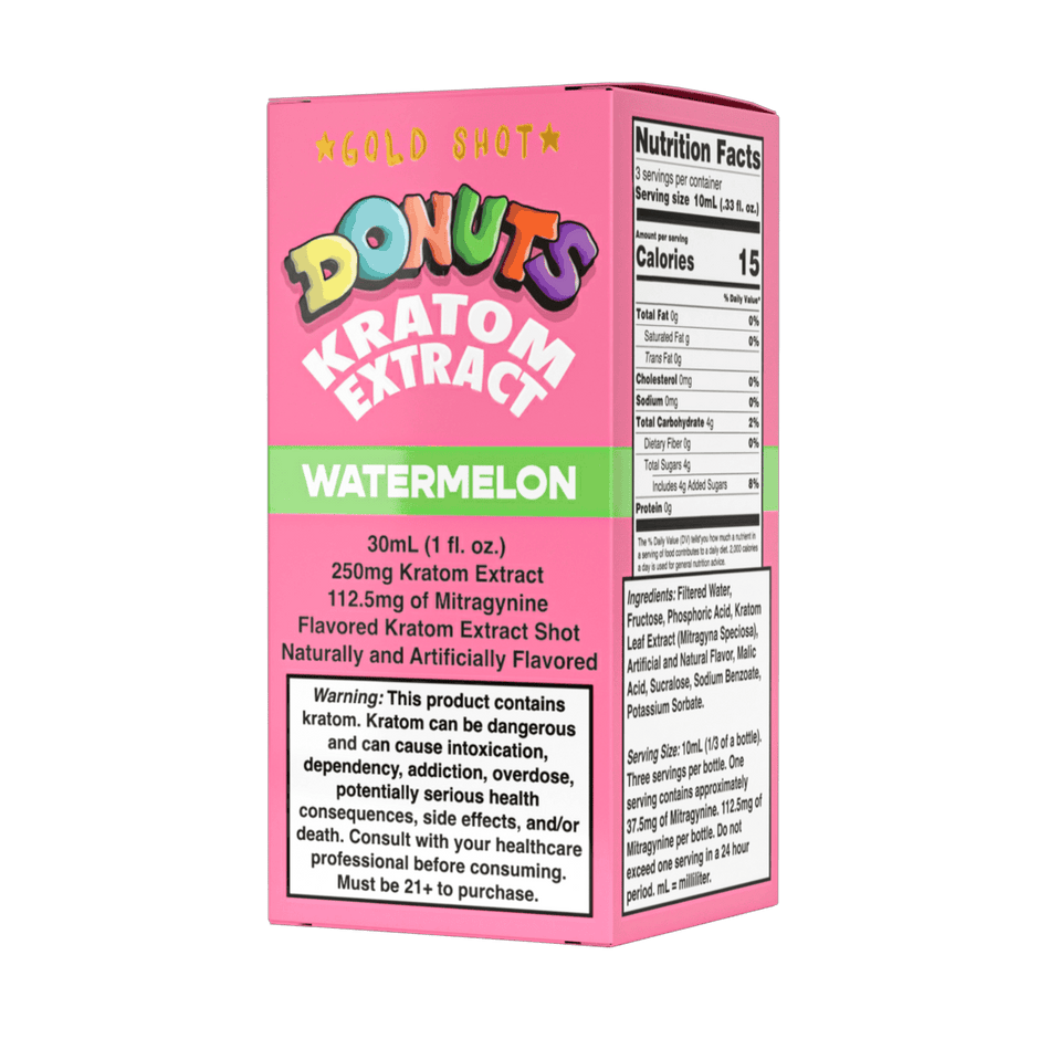Donuts Kratom Extract 250mg Watermelon Shot - Kratom Hood