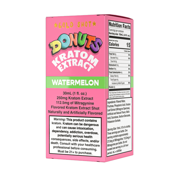 Donuts Kratom Extract 250mg Watermelon Shot - Kratom Hood