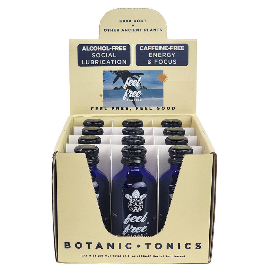 Feel Free Classic Botanic Tonics - Wholesale Box of 12 - Kratom Hood