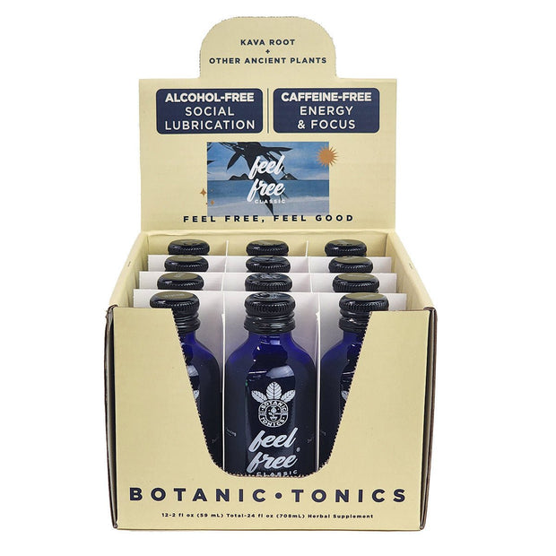 Feel Free Classic Botanic Tonics - Wholesale Box of 12 - Kratom Hood