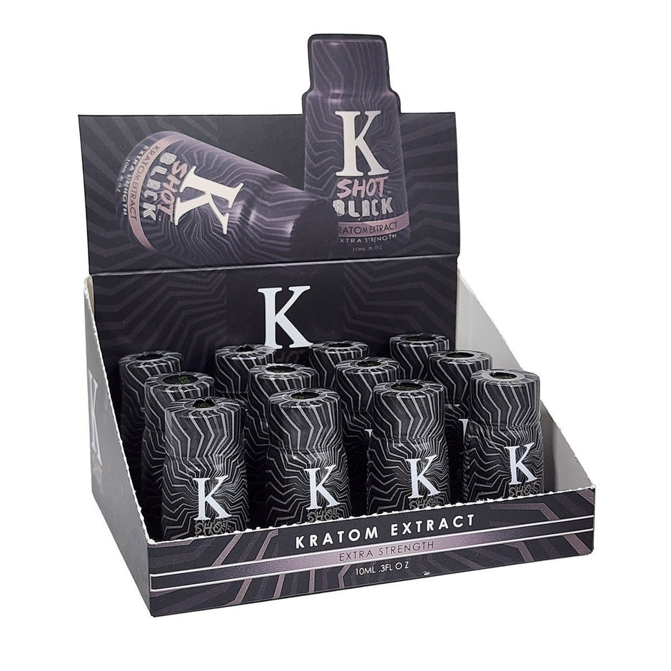 K Shot Black Extra Strength Shots - Kratom Hood