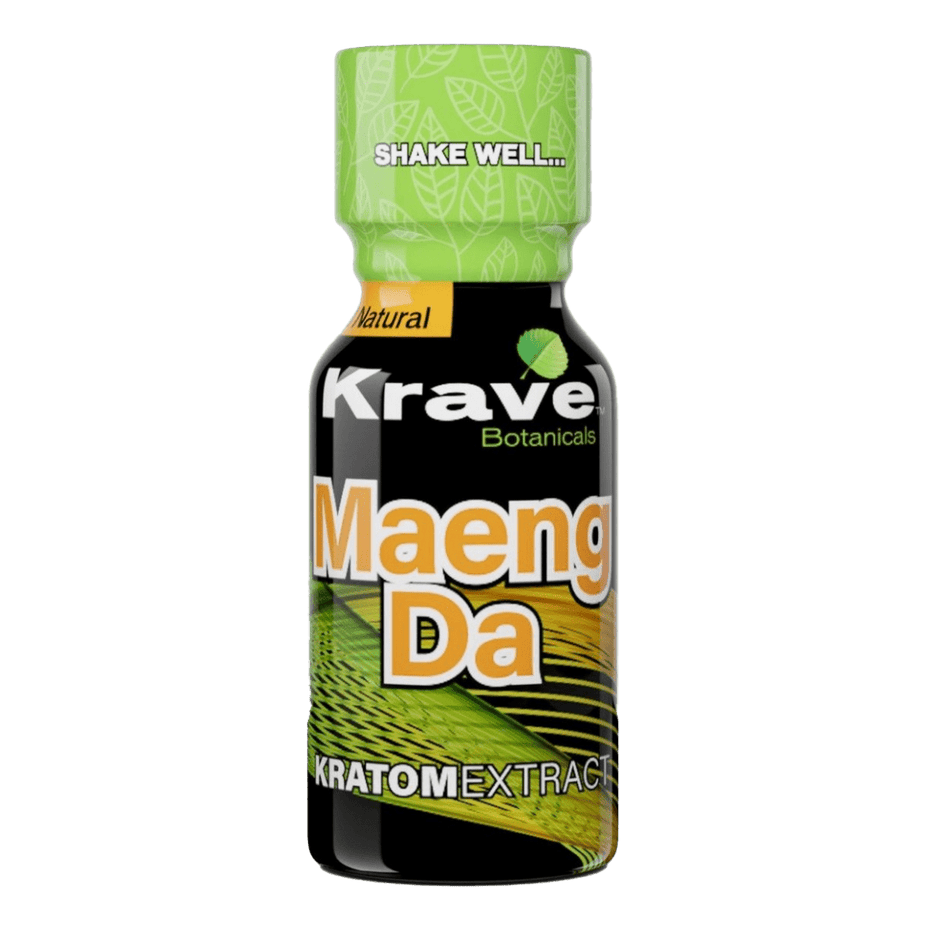 Krave Kratom - Maeng Da Blend Shot - Wholesale Display Box of 12 Shots - Kratom Hood
