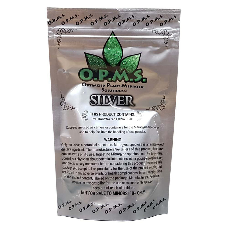 OPMS Silver Malay Special Reserve Kratom Capsules - Kratom Hood