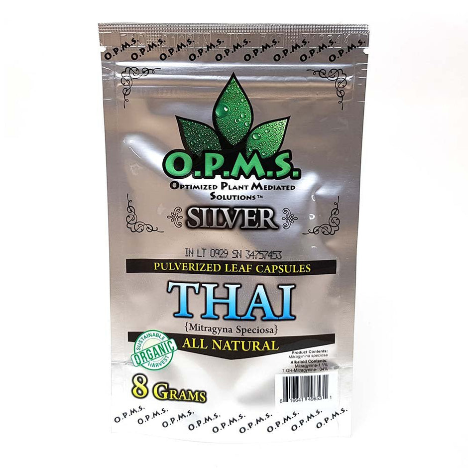 OPMS Silver Thai Kratom Capsules - Kratom Hood