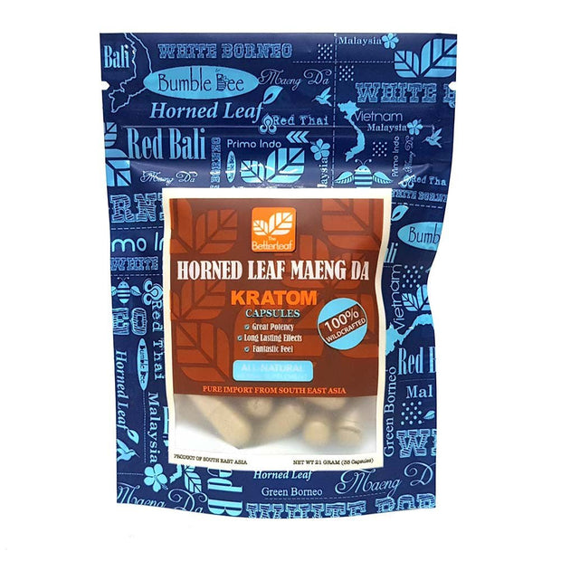 The Betterleaf Horned Leaf Maeng Da Kratom Capsules - Kratom Hood